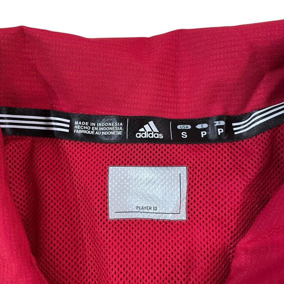 Indiana Hoosiers Adidas Pullover Windbreaker Jacket  Men's Size Small Red - Picture 2 of 6